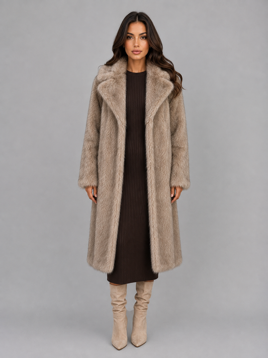 Chiara | Women's Faux Fur Plush Coat