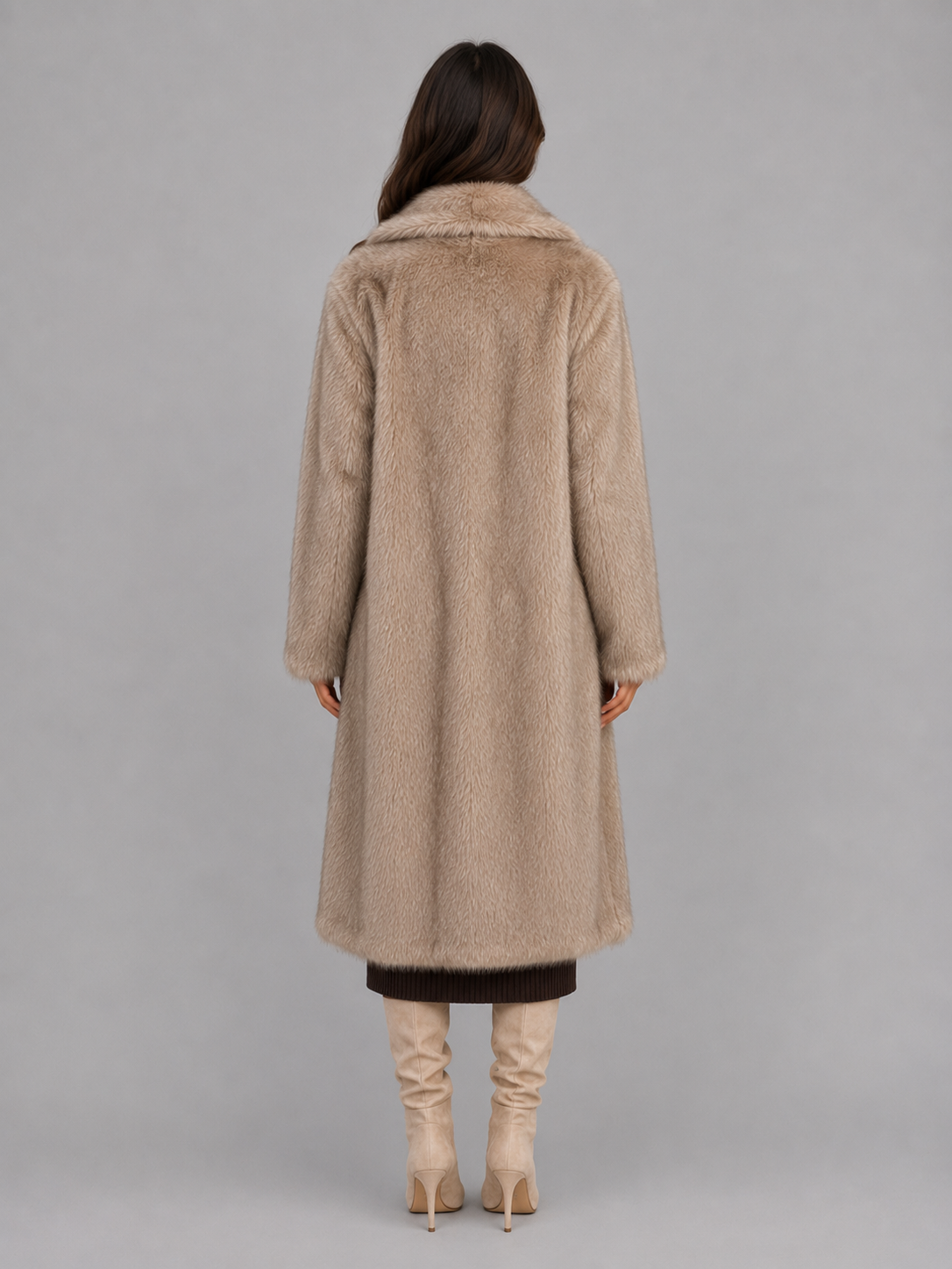 Chiara | Women's Faux Fur Plush Coat