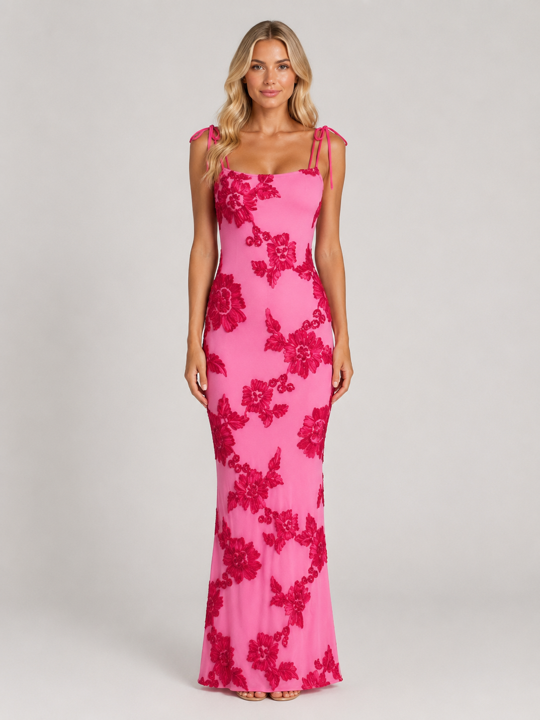 Rosabel | Women's Floral Embroidered Maxi Dress