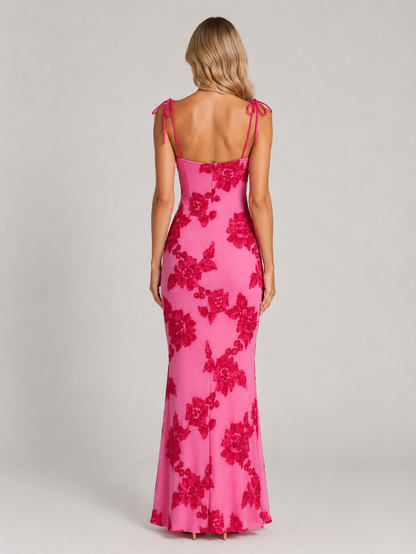 Rosabel | Women's Floral Embroidered Maxi Dress