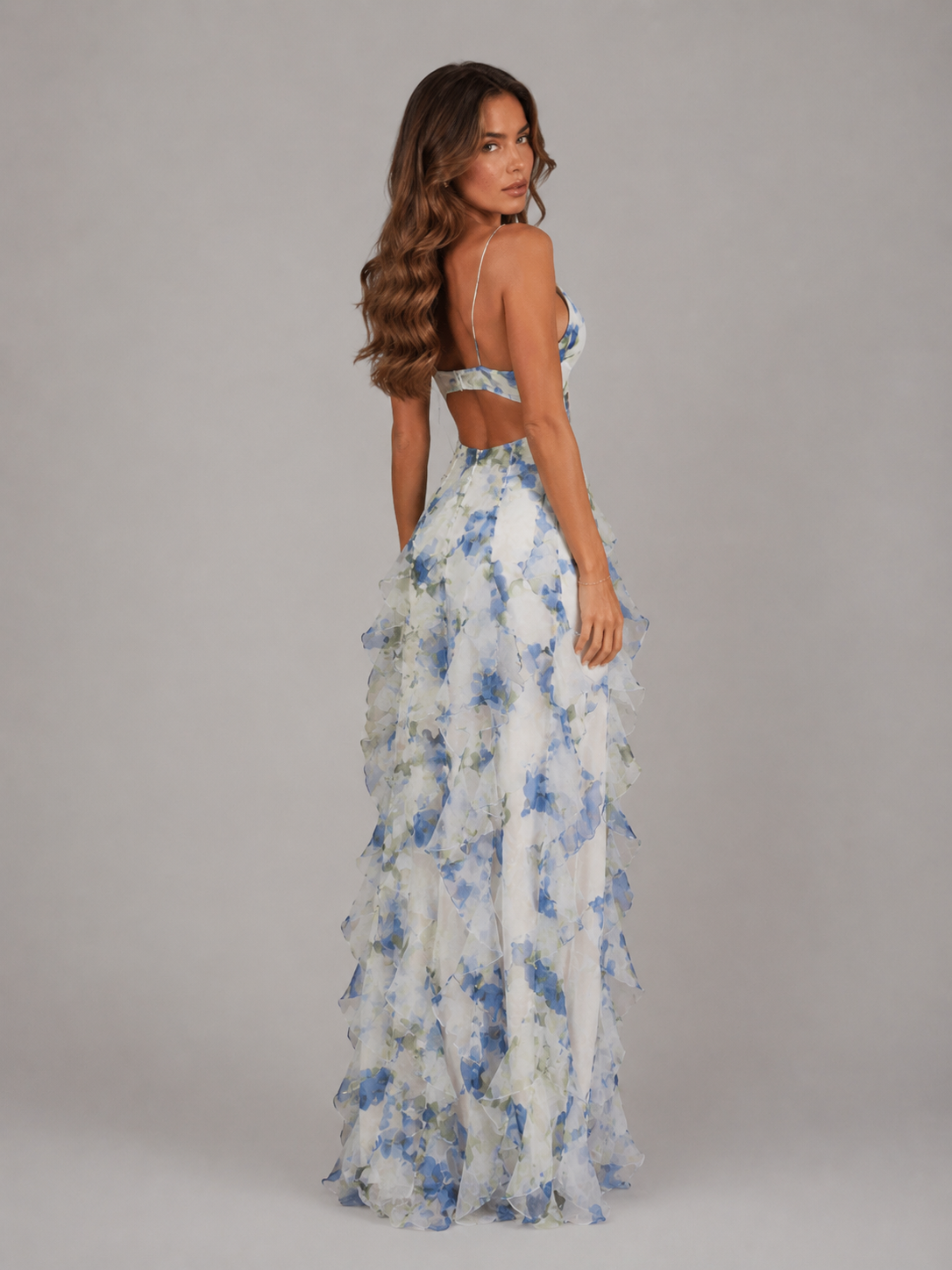Josephine | Women's Floral Ruffle Maxi Dress