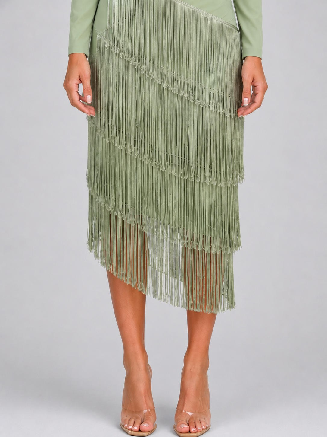 Drusilla | Women's Fringe Evening Midi Dress