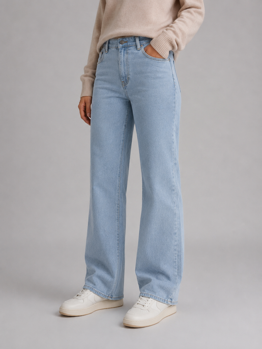 Emmalyn | Women's High-Waisted Wide Leg Jeans