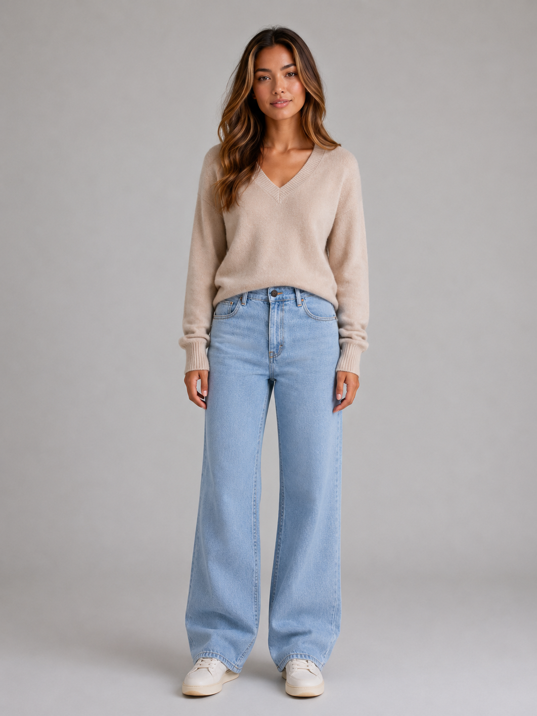 Emmalyn | Women's High-Waisted Wide Leg Jeans