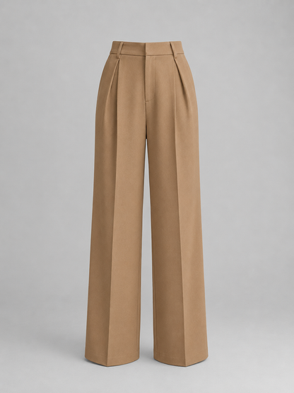 Winnie | Women's High Waisted Wide Leg Trousers