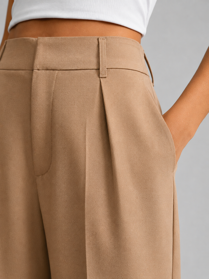 Winnie | Women's High Waisted Wide Leg Trousers