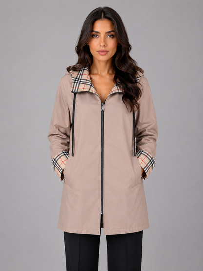 Mairead | Women's Hooded Longline Raincoat