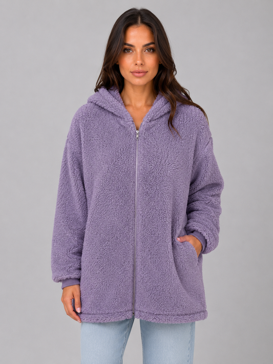 Eleanora | Women's Hooded Teddy Fleece Jacket