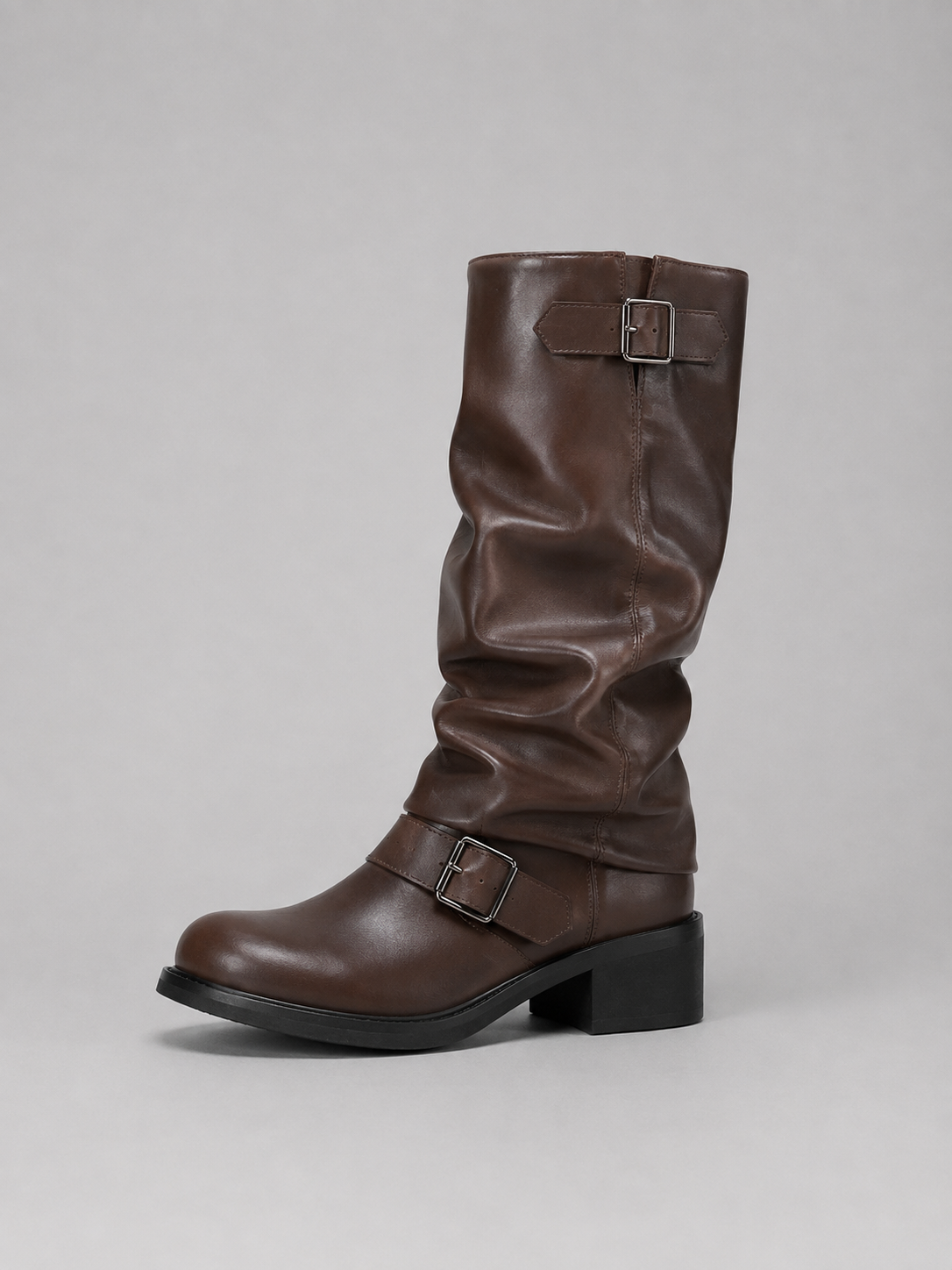 Marjorie | Women's Knee-High Buckle Boots