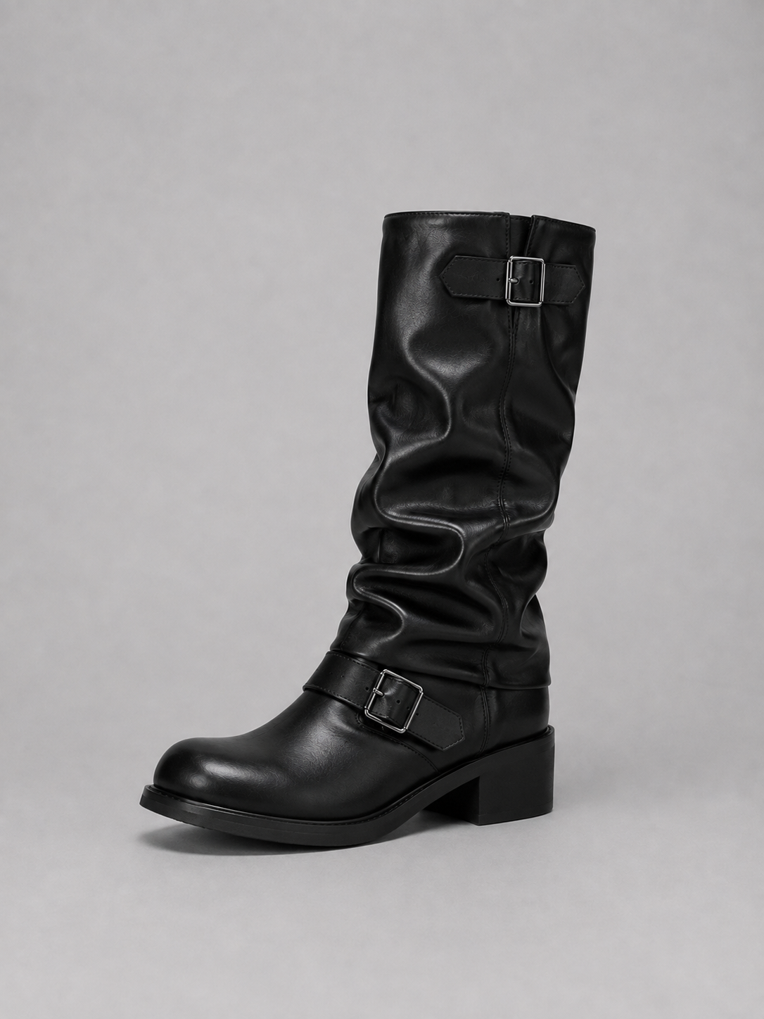 Marjorie | Women's Knee-High Buckle Boots
