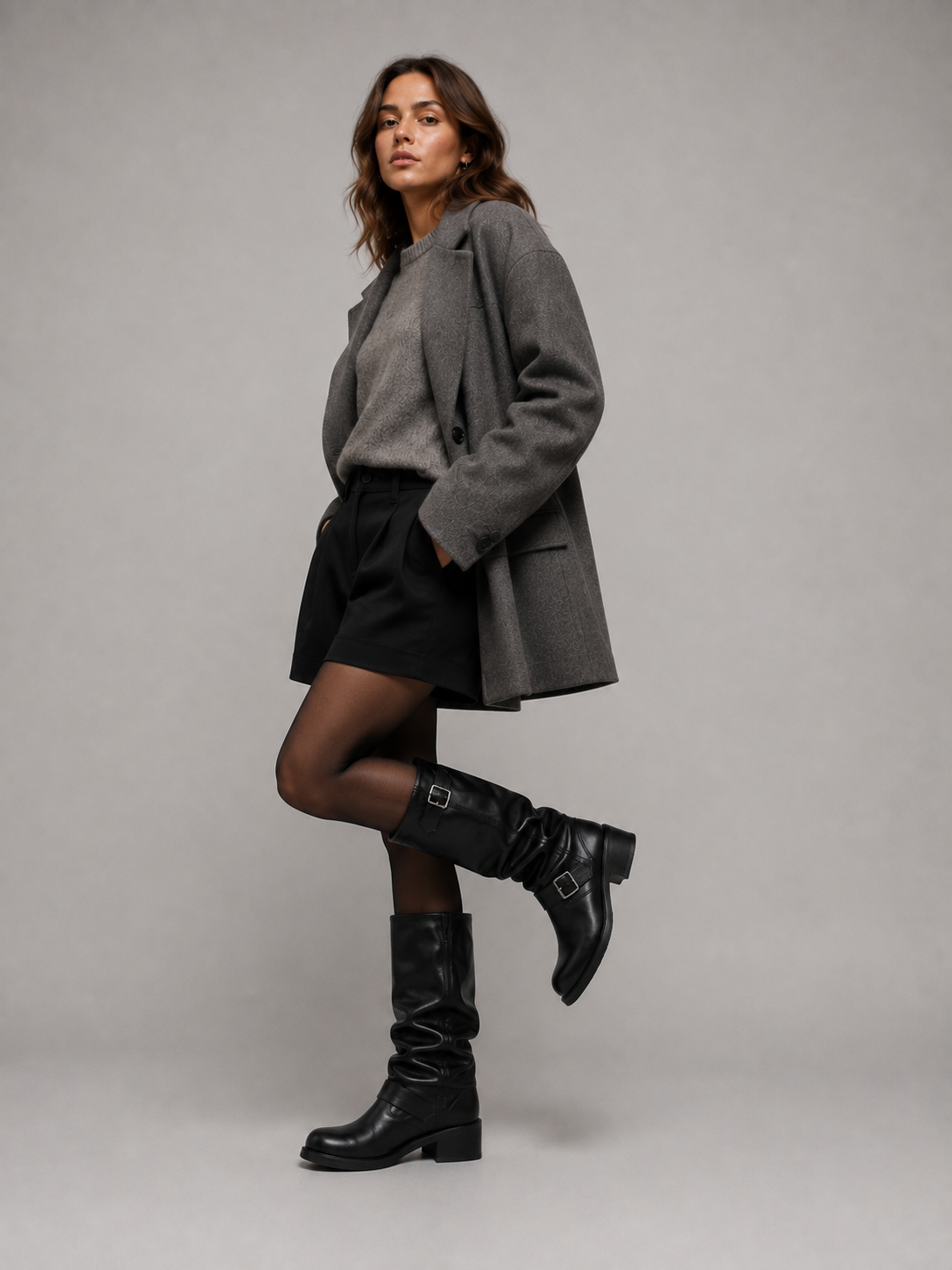 Marjorie | Women's Knee-High Buckle Boots