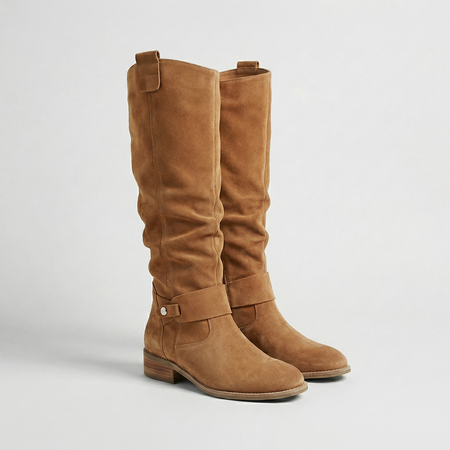 Rowena | Women's Suede Look Slouch Boots
