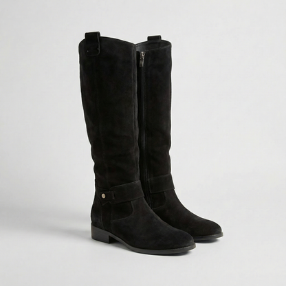 Rowena | Women's Suede Look Slouch Boots