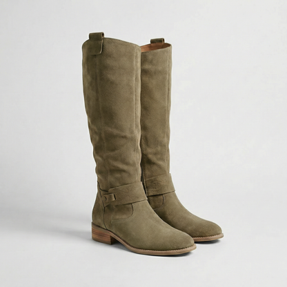 Isadora | Women's Suede Look Slouch Boots