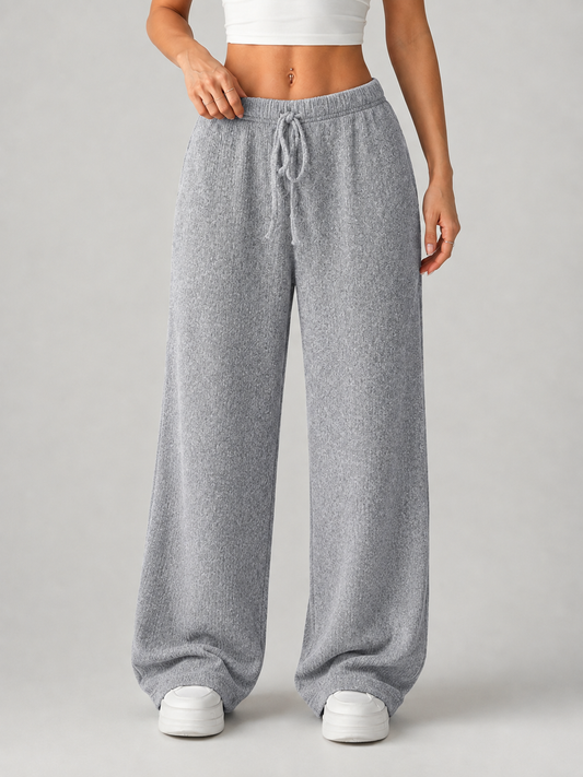 Zenobia | Women's Knitted Wide Leg Trousers