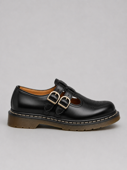 Maisie | Women's Double Buckle Mary Jane Flats