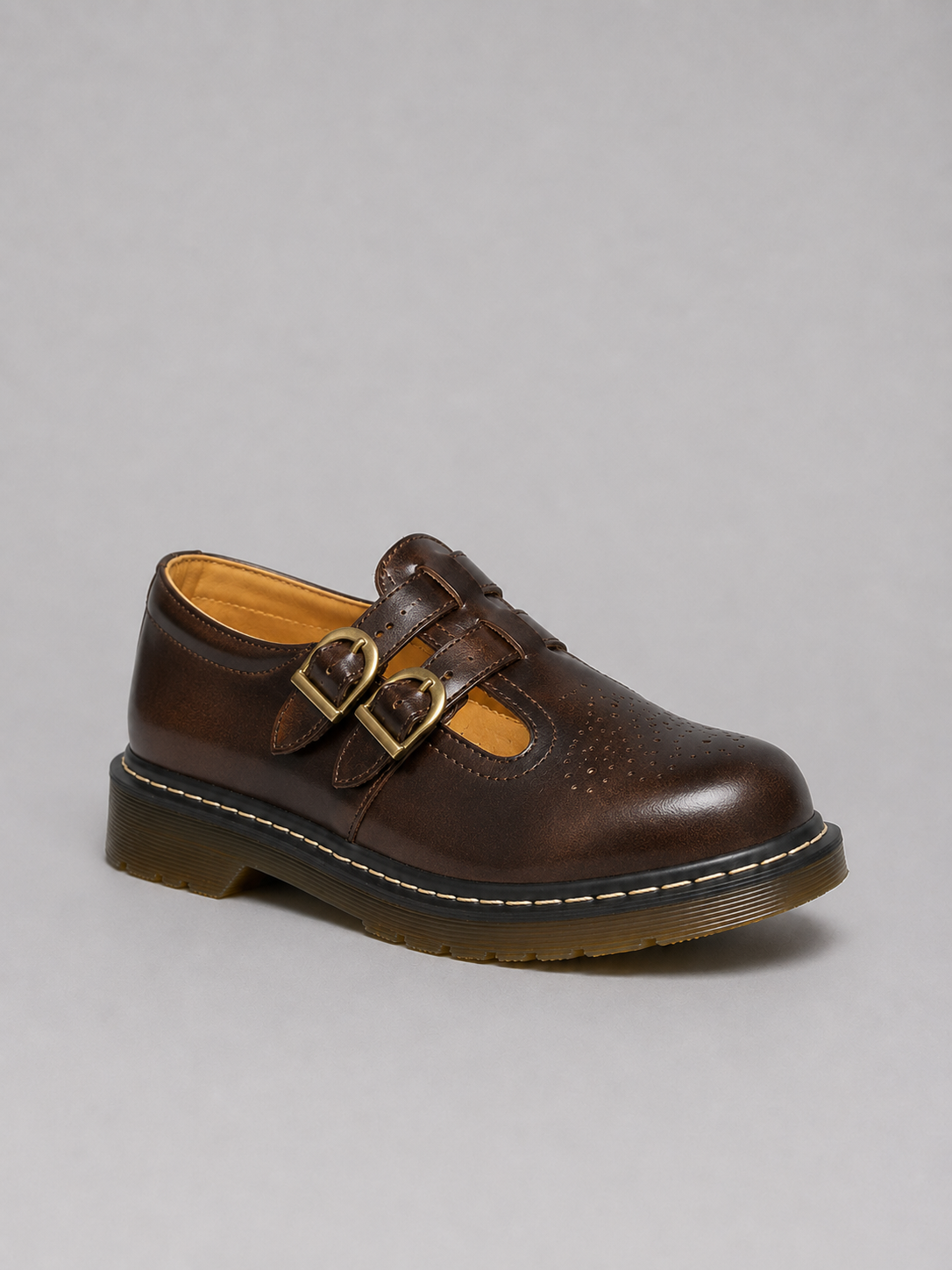 Maisie | Women's Double Buckle Mary Jane Flats