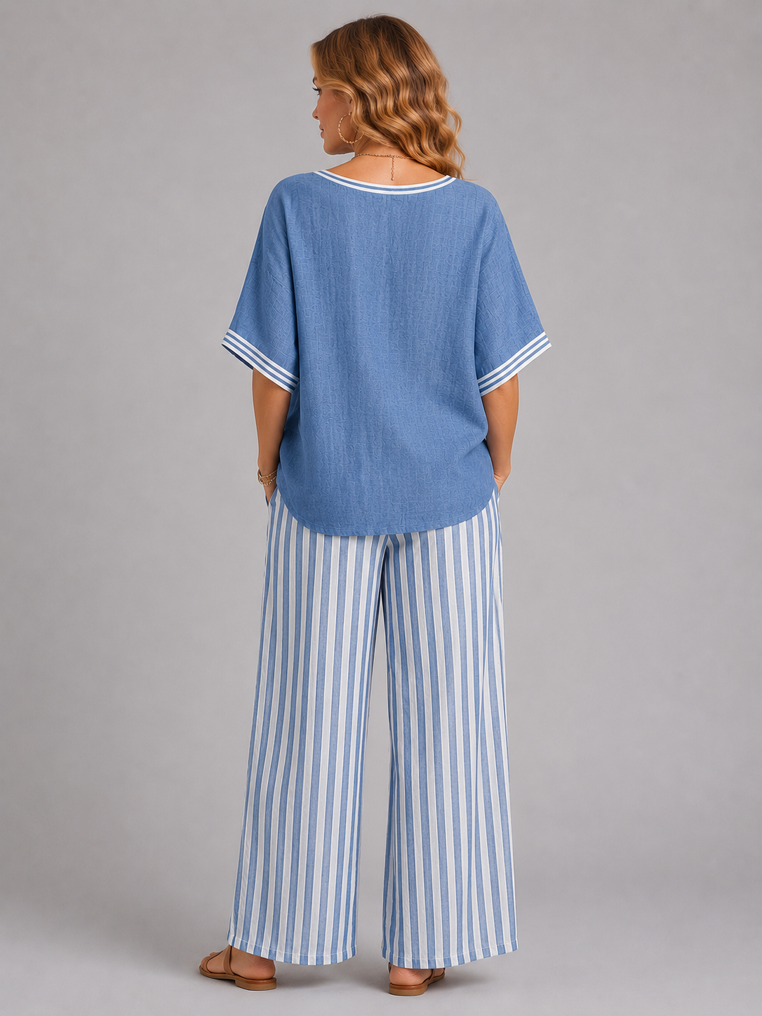 Thea | Women's Linen-Look Two Piece Set