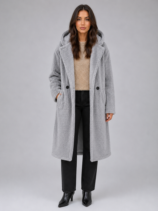 Sophronia | Women's Teddy Fleece Oversized Coat