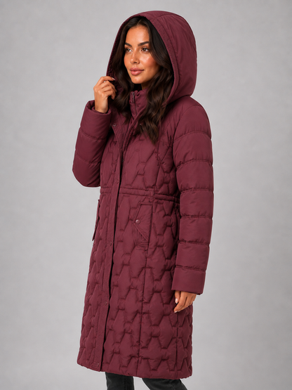 Azalea | Women's Long Hooded Quilted Puffer Jacket