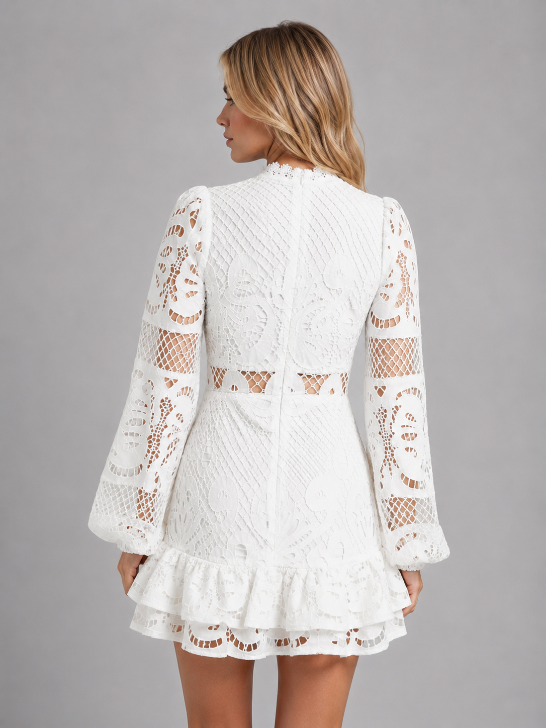 Rosanna | Women's Long Sleeve Lace Mini Dress