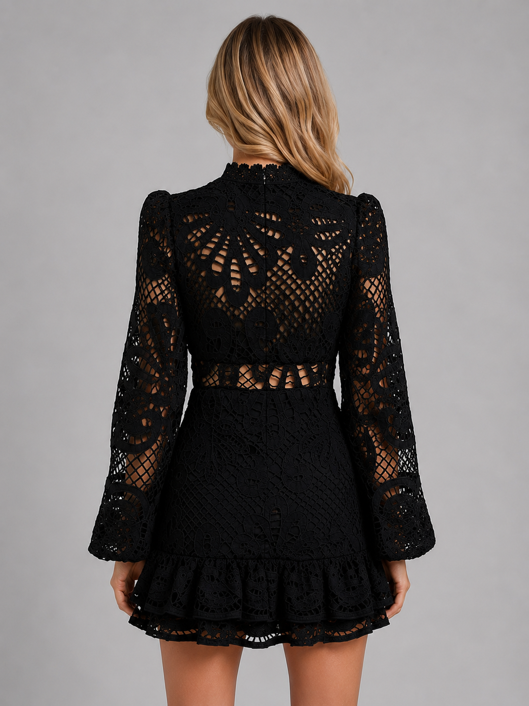 Rosanna | Women's Long Sleeve Lace Mini Dress