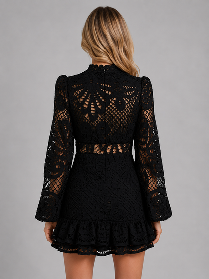 Rosanna | Women's Long Sleeve Lace Mini Dress