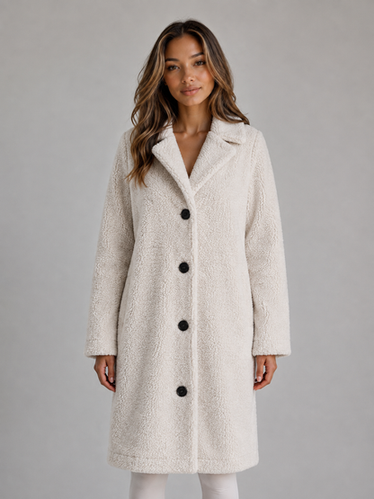Egeria | Women's Teddy Fleece Longline Coat
