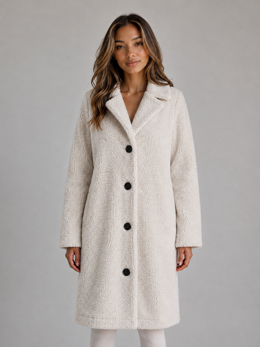 Egeria | Women's Teddy Fleece Longline Coat