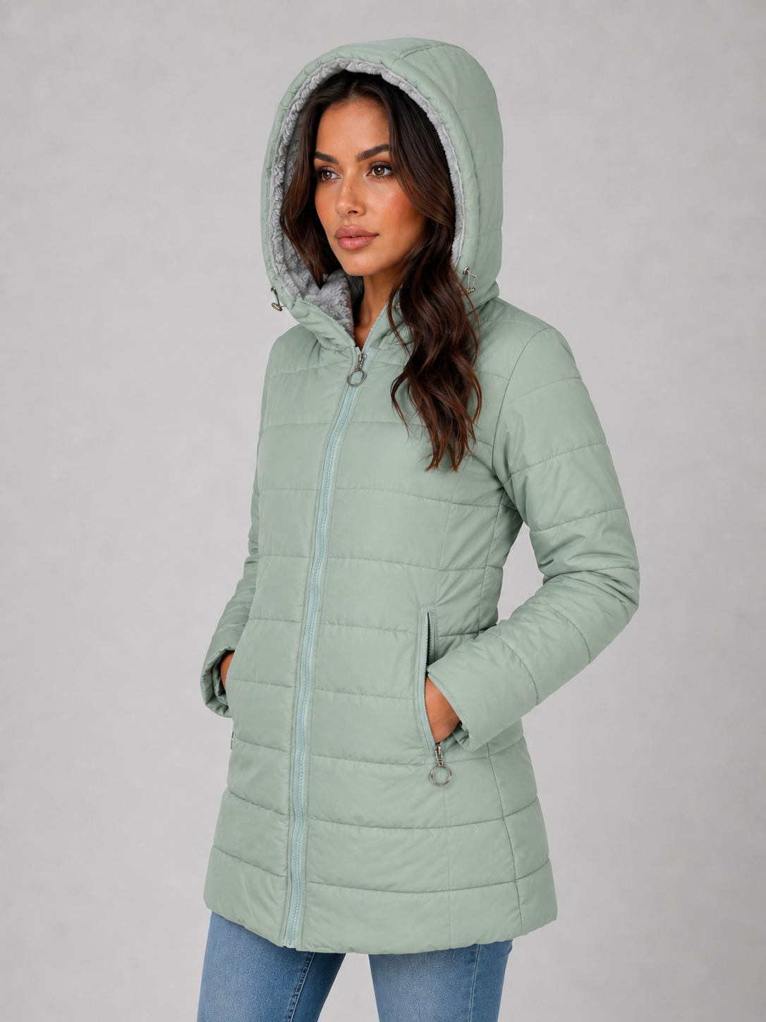 Sabina | Women's Quilted Hooded Puffer Jacket