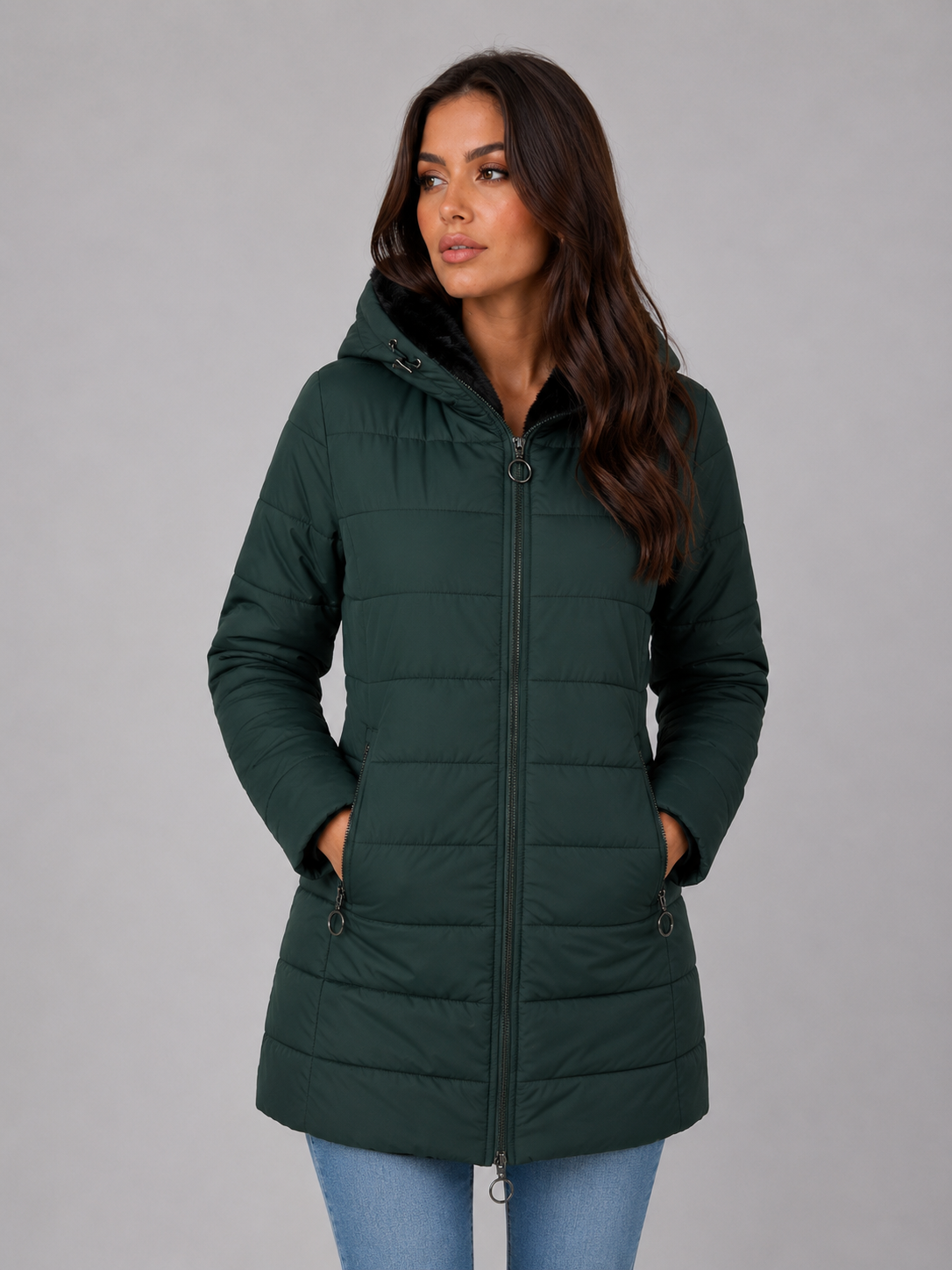 Sabina | Women's Quilted Hooded Puffer Jacket