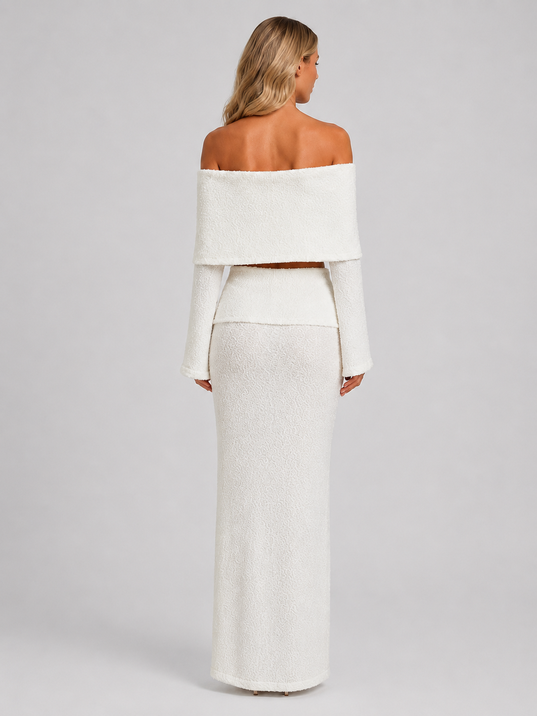 Guinevere | Women's Off-Shoulder Maxi Skirt Two-Piece Set