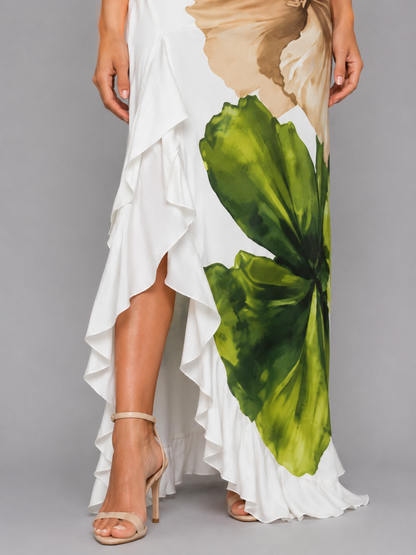 Delilah | Women's One-Shoulder Floral Maxi Dress