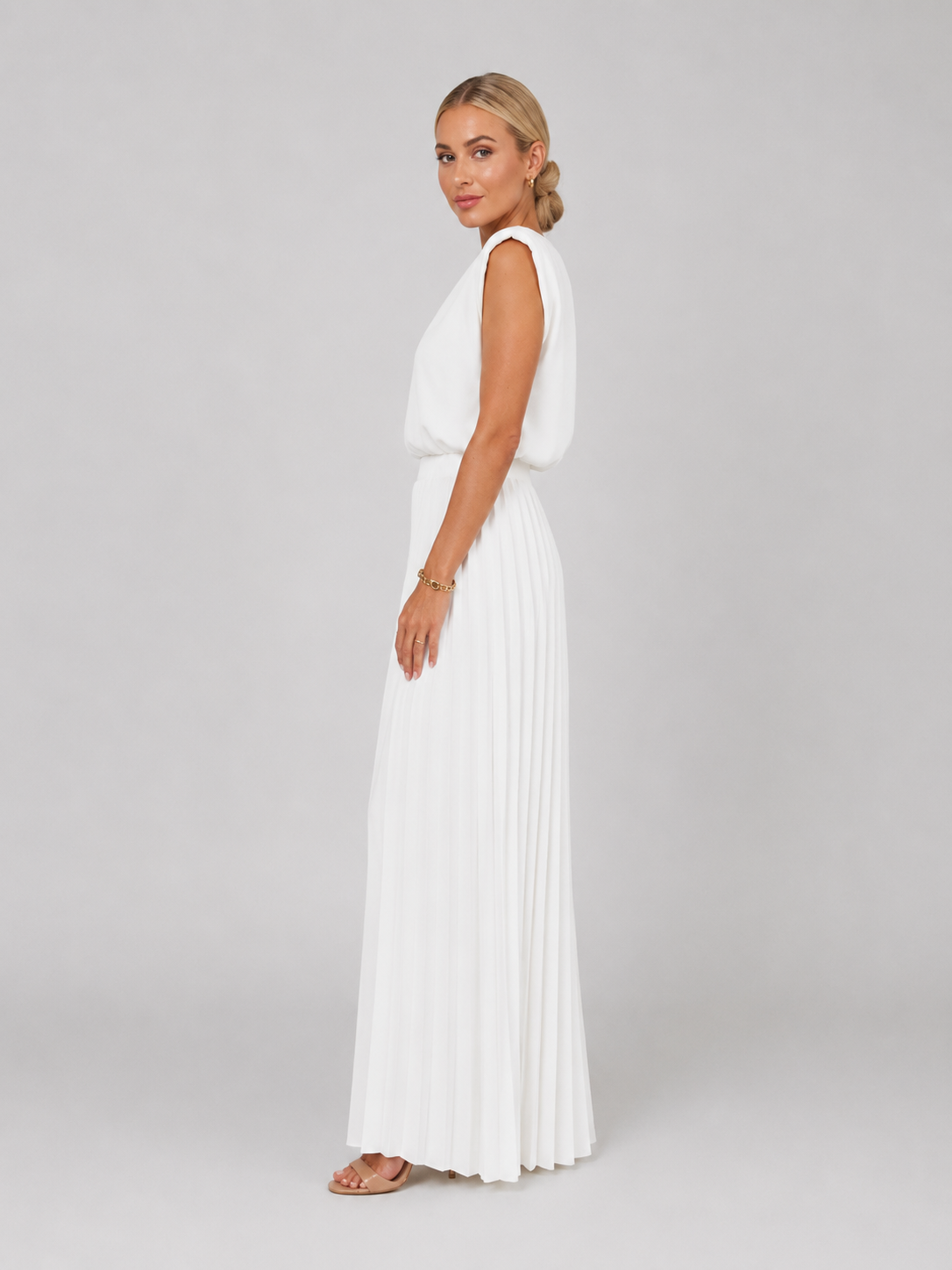 Sabella | Women's Pleated Wide Leg Trouser Set