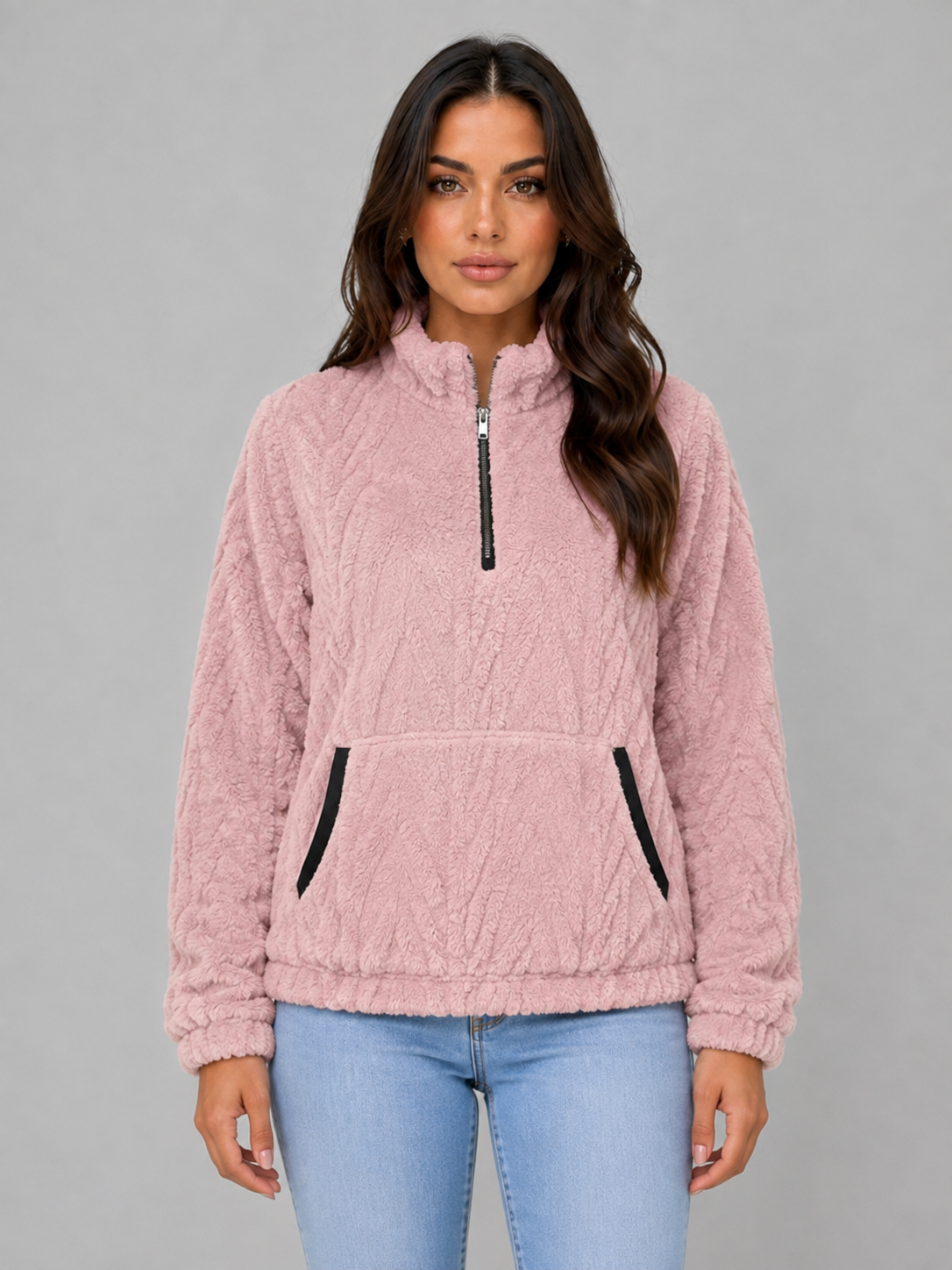 Astrid | Women's Plush Half Zip Pullover