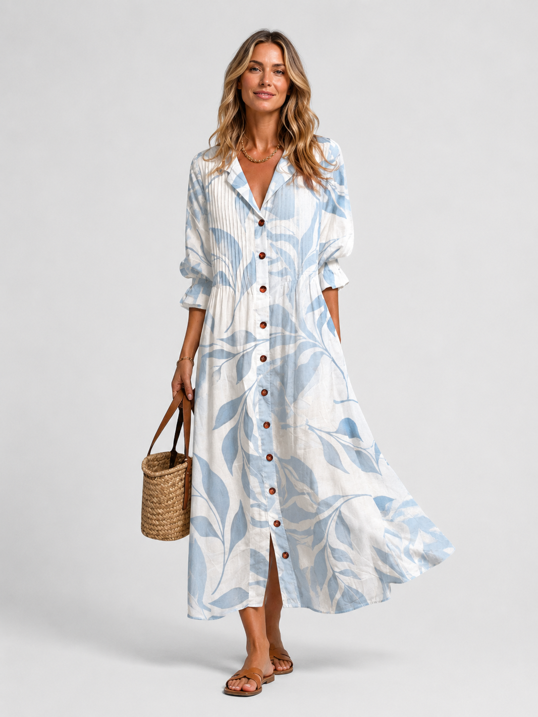 Susannah | Women's Printed Shirt Dress