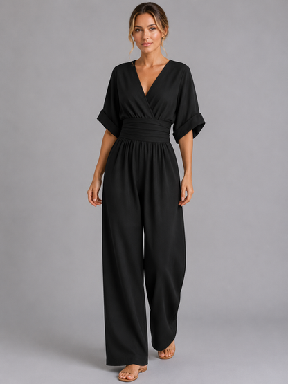 Marnie | Women's Wide-Leg Cinched Waist Jumpsuit