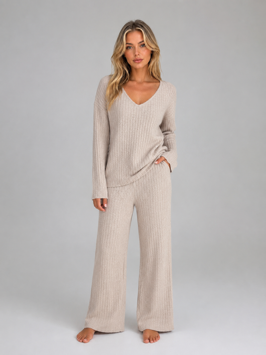 Lydia | Women's Ribbed Knit Lounge Set