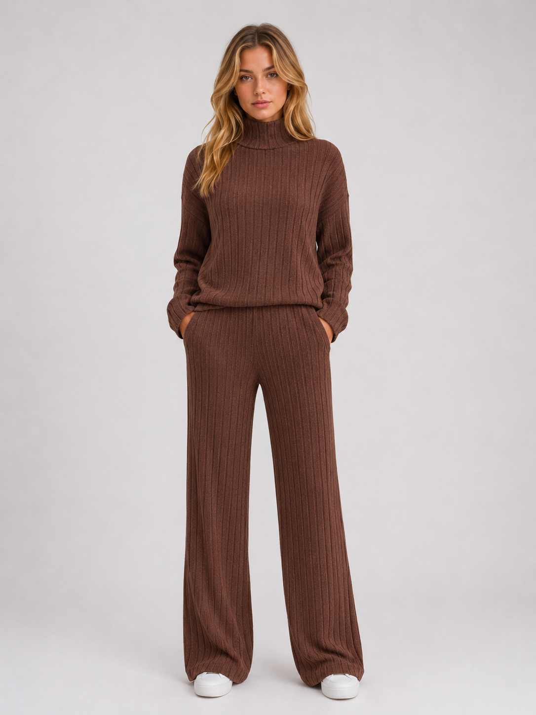 Erin | Women's Ribbed Knit Lounge Set