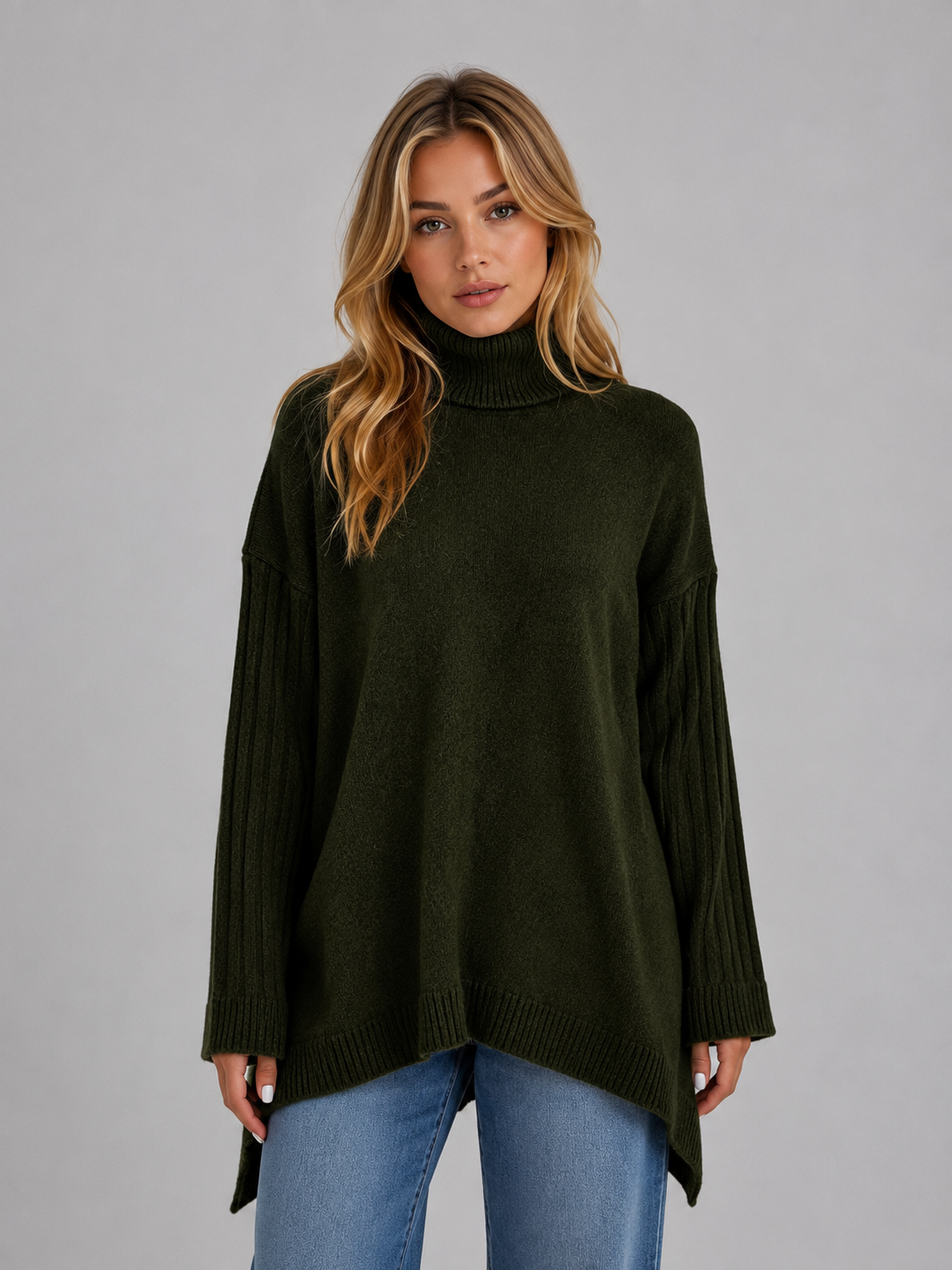 Clemence | Women's Roll Neck Oversized Jumper