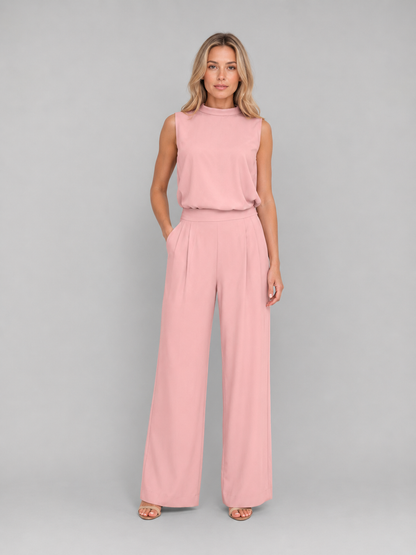 Henrietta | Women's Sleeveless Wide Leg Co-Ord Set