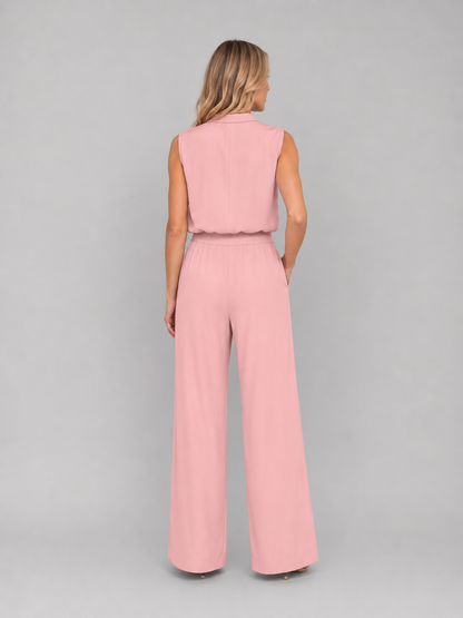Henrietta | Women's Sleeveless Wide Leg Co-Ord Set
