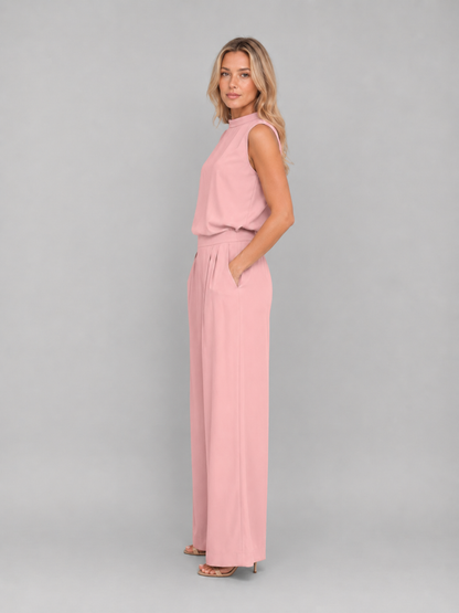 Henrietta | Women's Sleeveless Wide Leg Co-Ord Set