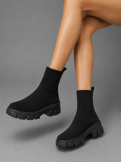 Salome | Women's Chunky Sock Boots