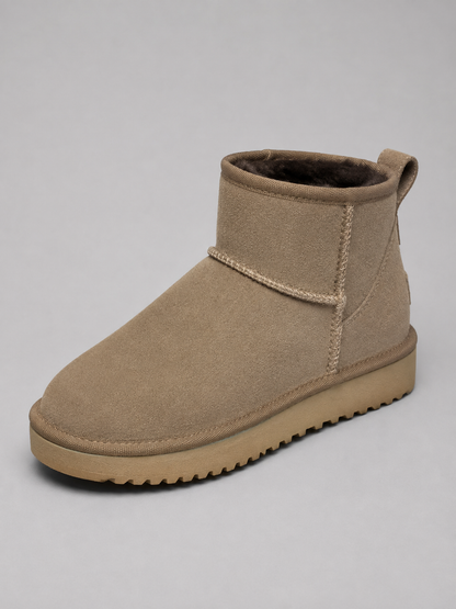 Damaris | Women's Suede Shearling Lined Ankle Boots