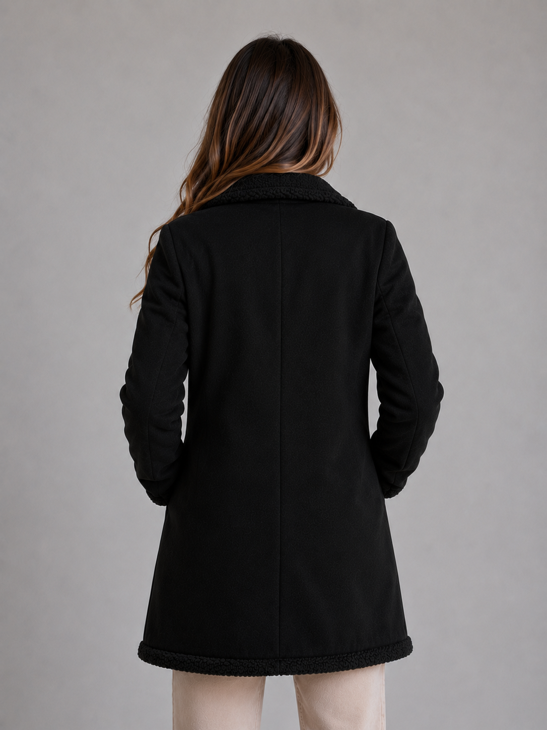Persephone | Women's Suede-Look Teddy Fleece Coat