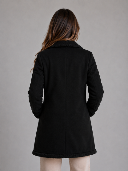 Persephone | Women's Suede-Look Teddy Fleece Coat