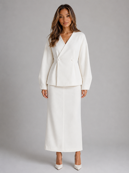 Perdita | Women's V-Neck Maxi Two-Piece Set