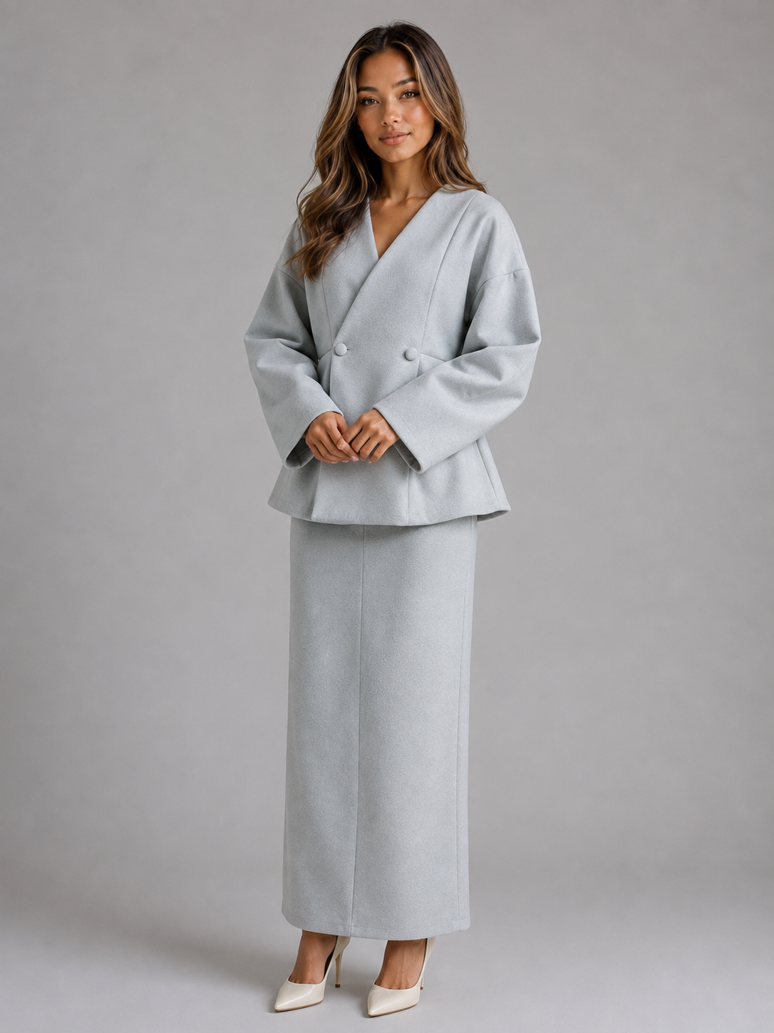 Perdita | Women's V-Neck Maxi Two-Piece Set