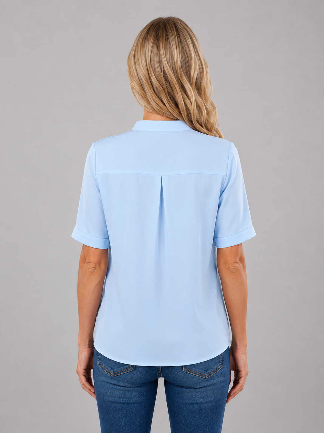 Nadia | Women's V-Neck Half Sleeve Blouse